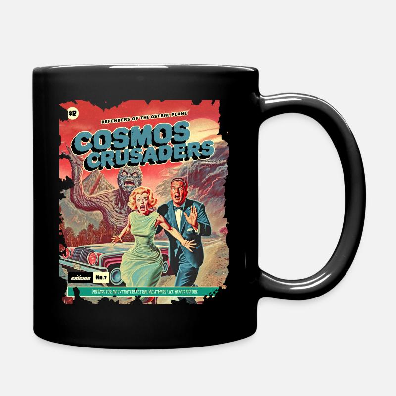 Comic, Comicstrip, 50er Jahre, Crazy Monster - Tasse einfarbig - Schwarz