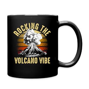 Vulkanologe, Vulkanologie, Geologe, Geologie - Tasse einfarbig - Schwarz - Rechts