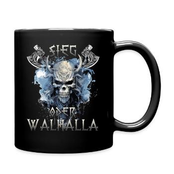 Walhalla Krieger Das perfekte Geschenk für - Tasse einfarbig - Schwarz - Rechts