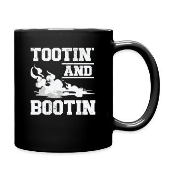Furz Farting Crop Duster Dad Humor - Tasse einfarbig - Schwarz - Rechts