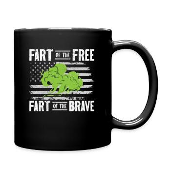 Furz Farting Crop Duster Dad Humor - Tasse einfarbig - Schwarz - Rechts