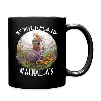 Cadeau de la jeune fille du Valhalla pour les guerriers de Freya - Mug uni - noir - Droite