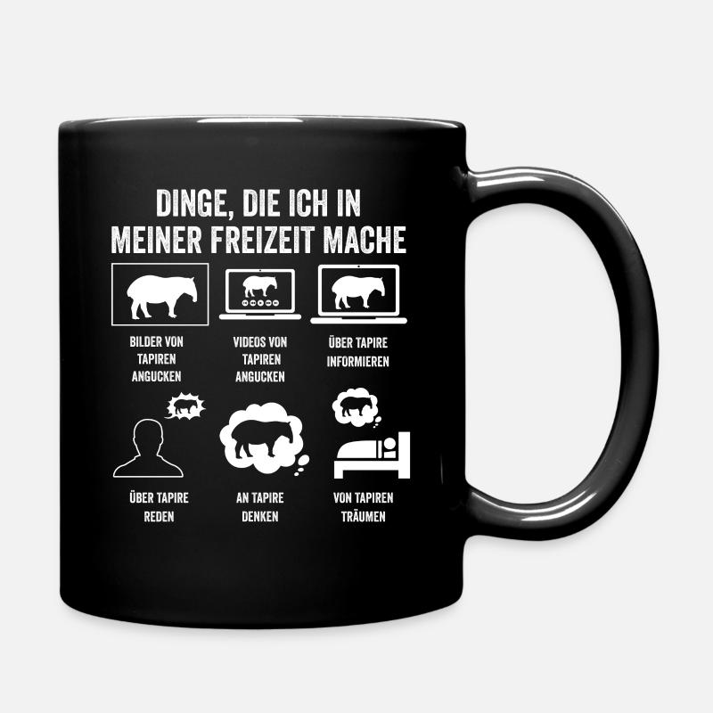 Tapir - Tasse einfarbig - Schwarz