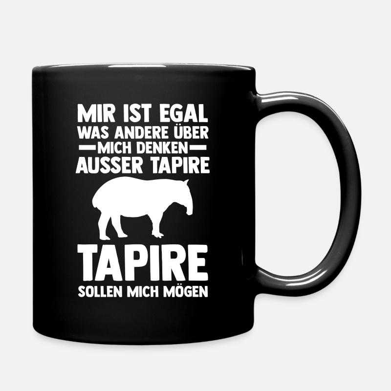 Tapir - Tasse einfarbig - Schwarz