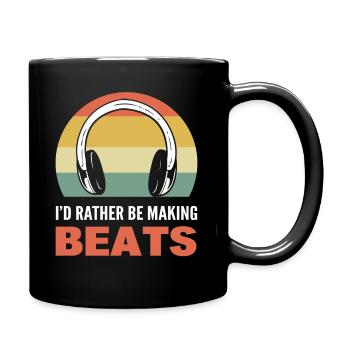 I'd Rather Be Making Beats Komponist - Tasse einfarbig - Schwarz - Rechts