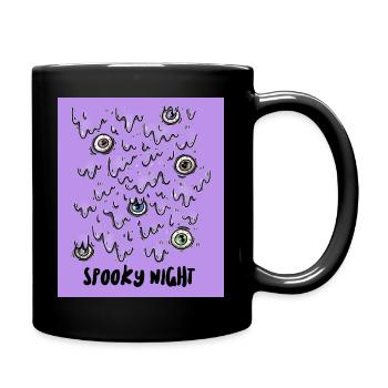 T-shirt monstre d’Halloween - Mug uni - noir - Droite