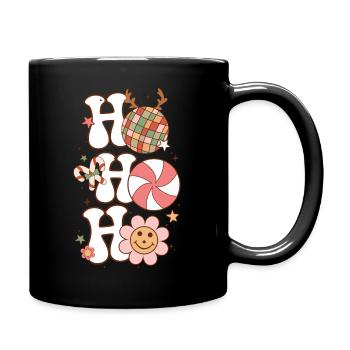 Santa Claus Family Gift Man Woman And Child - Full Colour Mug - black - Right