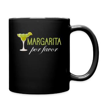 Margarita Por Favor Mexico Siesta Festivals - Full Colour Mug - black - Right