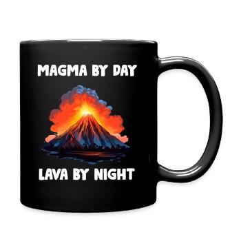 Vulkanologe, Vulkanologie, Geologe, Geologie - Tasse einfarbig - Schwarz - Rechts