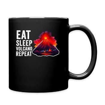 Vulkanologe, Vulkanologie, Geologe, Geologie - Tasse einfarbig - Schwarz - Rechts