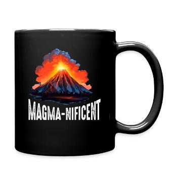 Vulkanologe, Vulkanologie, Geologe, Geologie - Tasse einfarbig - Schwarz - Rechts