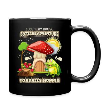 Drôle De Grenouille, Cottagecore Dictant, Faecore - Mug uni - noir - Droite