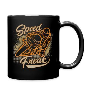 Moto Bike, Biker Design, Speed Freak, Rapide - Mug uni - noir - Droite