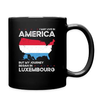 Luxembourgeois American Patriot USA - Mug uni - noir - Droite