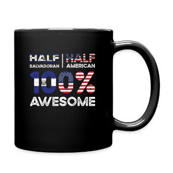 Patriote américain salvadorien États-Unis - Mug uni - noir - Droite