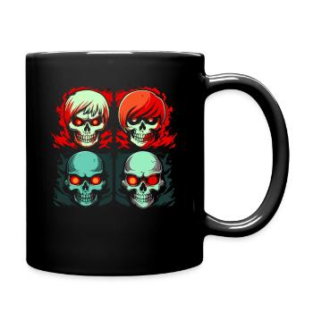 Dessin animé Skull Brothers - Mug uni - noir - Droite