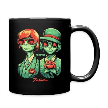 Cartoon, Forever Fashion Designer - Full Colour Mug - black - Right