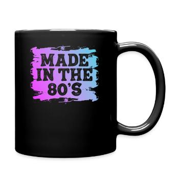 80's La musique des années 80 - Mug uni - noir - Droite