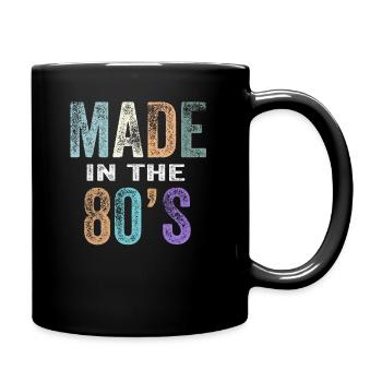 80's La musique des années 80 - Mug uni - noir - Droite