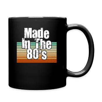 80's La musique des années 80 - Mug uni - noir - Droite