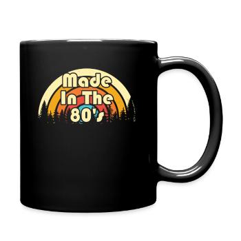 80's La musique des années 80 - Mug uni - noir - Droite