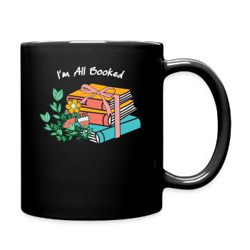I’m All Booked Reading Floral - Livres de lecture - Mug uni - noir - Droite