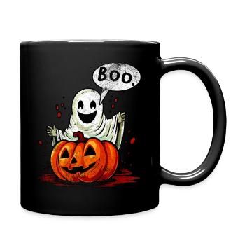 Gespenst Kürbis Halloween Boo Gespenst Boo Gespenst - Tasse einfarbig - Schwarz - Rechts