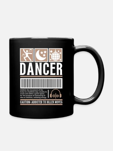 Danse Streetwear, danseurs, marque de mode vintage - Mug uni - noir