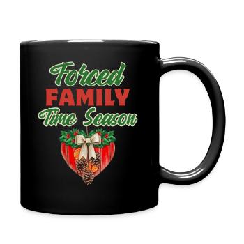 Ironique Dire Fête De Famille Drôle Noël - Mug uni - noir - Droite