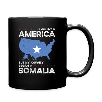 Patriote américain d’origine somalienne États-Unis cultivé - Mug uni - noir - Droite