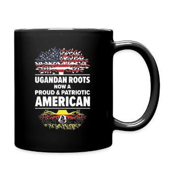 Ugandische amerikanische Patriotin USA Gewachsen - Tasse einfarbig - Schwarz - Rechts