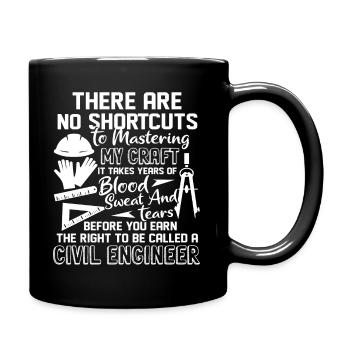Civil Engineer To Be Called A Civil Engineer - Full Colour Mug - black - Right