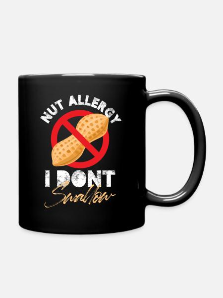 Allergie aux noix - Je n’avale pas d’adultère blague cacahuète - Mug uni - noir