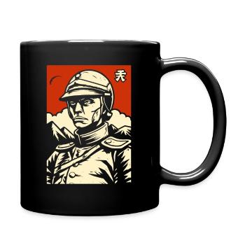 Dessin animé Manga Anime Japonais Homme fier - Mug uni - noir - Droite