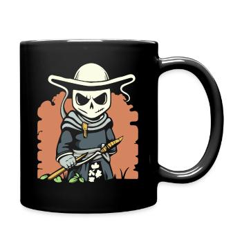 Dessin animé Anime Manga Faucheuse Samouraï - Mug uni - noir - Droite
