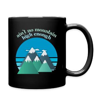 Mountaineers and Mountain Hiking, Mountains Hiking Saying - Full Colour Mug - black - Right
