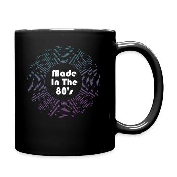 80's La musique des années 80 - Mug uni - noir - Droite