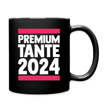 Werdende Tante 2024 - Tasse einfarbig - Schwarz - Rechts