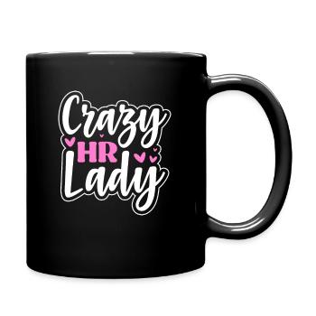 Crazy HR lady - Full Colour Mug - black - Right
