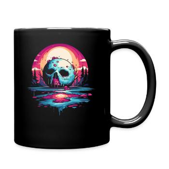 Juicy dégoulinant de sucre crâne glaçage lune - Mug uni - noir - Droite