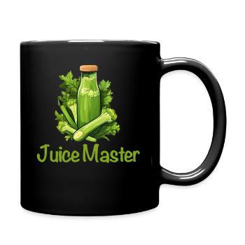 Entsaften Männer Frauen Entsafter Reinigung Smoothie Saft - Tasse einfarbig - Schwarz - Rechts