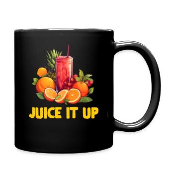 Entsaften Männer Frauen Entsafter Reinigung Smoothie Saft - Tasse einfarbig - Schwarz - Rechts