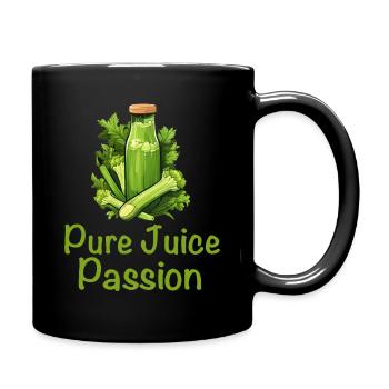 Entsaften Männer Frauen Entsafter Reinigung Smoothie Saft - Tasse einfarbig - Schwarz - Rechts