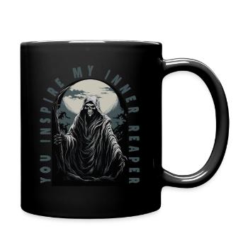 Creepy Grim ReaperYou Inspire My Inner Reaper - Full Colour Mug - black - Right