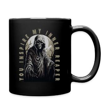 Creepy Grim ReaperYou Inspire My Inner Reaper - Full Colour Mug - black - Right