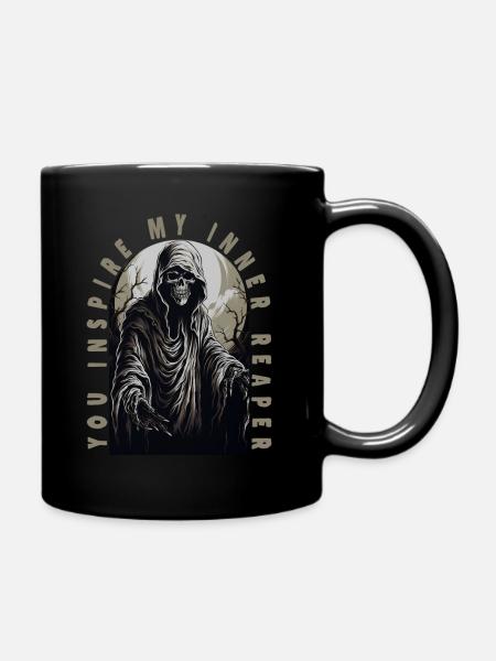Grim Reaper effrayanteVous inspirez la faucheuse qui sommeille en moi - Mug uni - noir