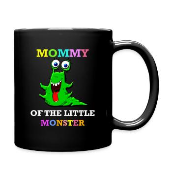 Mère Maman Maman d’anniversaire garçon fille monstre - Mug uni - noir - Droite