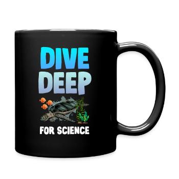 Dive deep into the science of a fun - Full Colour Mug - black - Right
