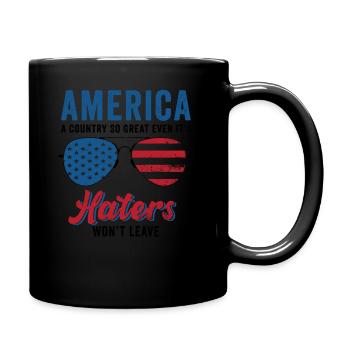 L’Amérique Un pays si grand Patriotique américain - Mug uni - noir - Droite