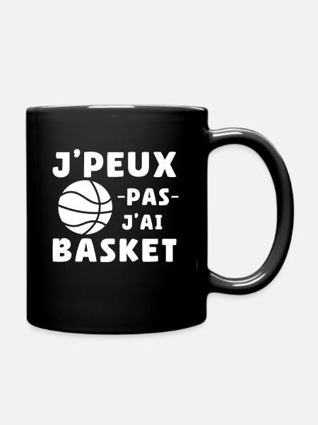 Je Peux Pas J'ai Basket Cadeau Basketball - Mug uni - noir